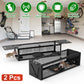 2-Pack Humane Live Rat Trap Cage with Dual Doors