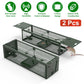 2-Pack Humane Live Rat Trap Cage with Dual Doors