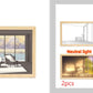 Illuminated Picture LED Decorative Light Painting Bedside Picture Style Creative Modern Simulate Sunshine Drawing Night Light Gift
