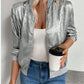 Thin Coat With Zip Slim Fit Slimming Casual Jacket Top