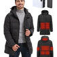TRUNYAQI Mens Winter Jacket Heated Jacket for Men with Battery Pack Mens Winter Coat Electric heated jackets