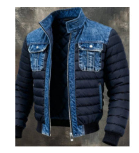 Men's Fleece-Lined Thick Hooded Jacket