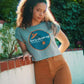 Let's Clean Up Badge Crop Top