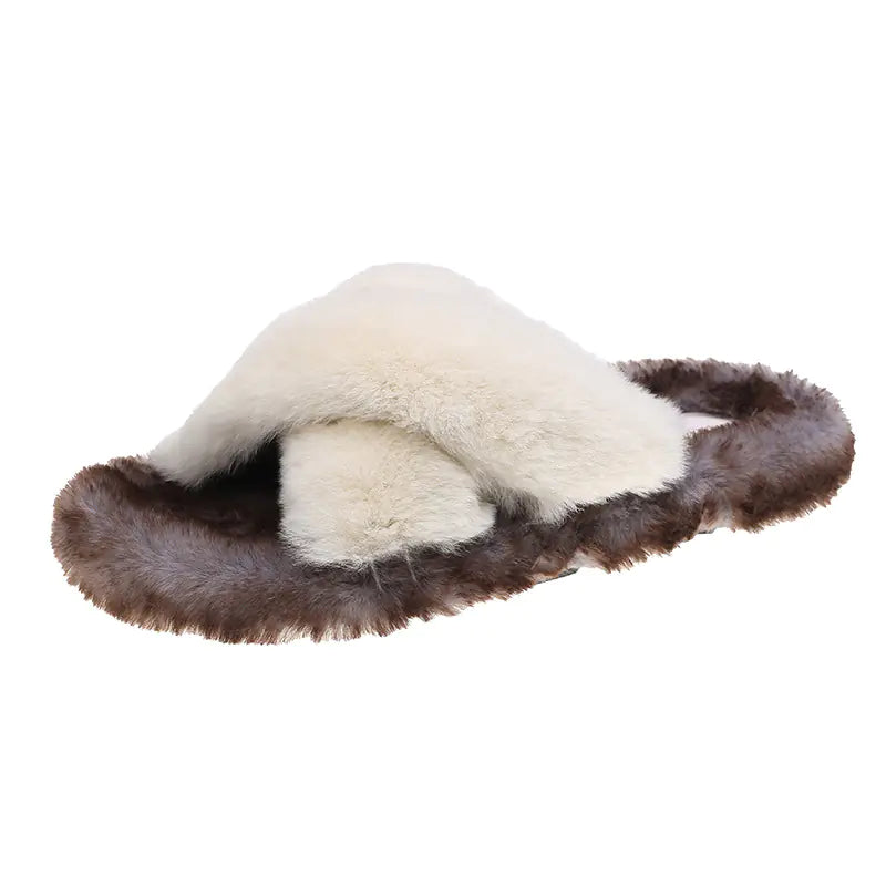 Niche Flat Versatile Casual Mao Slippers Design Sense