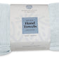 Resort Collection Soft Hand Towels 16x27 in 6 Pack Light Blue Luxury Hotel