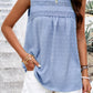 Swiss Dot Round Neck Tank