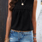 Swiss Dot Round Neck Tank