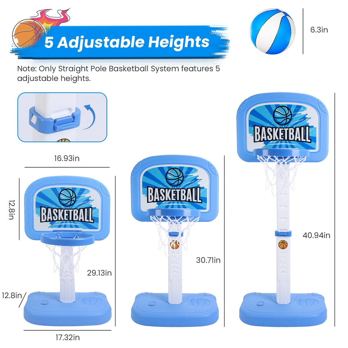 2 In 1 Poolside Basketball Game Set