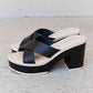 Weeboo Cherish The Moments Contrast Platform Sandals in Black
