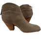 Women's Lazer Cut Topline Boho Chic Heeled Bootie
