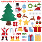 DIY Felt Christmas Tree 41Pcs Detachable Ornaments for Kids Toddler Wall Hanging Christmas Decoration Xmas Gift
