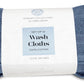 Resort Collection Soft Washcloth Face Body Towel Set 12 Pack Blue 12x12 Luxury