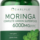 Carlyle Moringa Oleifera | 180 Capsules | Non-GMO and Gluten Free Supplement | Complete Green Superfood | from Moringa Leaf Powder