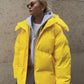 Fashion Coat With Removable Hood Cotton Jacket Winter Warm Windproof Loose Cotton Jacket Loose Parka Outerwear Clothing