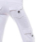 Mid Waist Pants with Pockets
