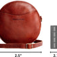 Portland Leather Goods Circle Crossbody Bag for Women – Handmade from the Finest Full-Grain Hides