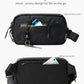 2L Sling Bag for Men & Women - Anti-Theft RFID Blocking Fanny Pack with Lockable Zippers, Water Resistant Lightweight Crossbody Bag for Travel Hiking Running Gym Walking Daily Use(Black)