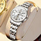 OLEVS Watch Women Two Tone Watches for Women with Date Dress Womens Watches for Small Wrists Luxury Easy Read Womens Watch Waterproof Blue/Black/Gold/Silver Dial Reloj para Mujer
