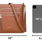 Over Earth Crossbody Bags for Women Leather Purses for Ladies with Multiple Pockets
