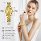 OLEVS Watch Women Two Tone Watches for Women with Date Dress Womens Watches for Small Wrists Luxury Easy Read Womens Watch Waterproof Blue/Black/Gold/Silver Dial Reloj para Mujer