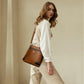BOYATU Leather Crossbody Bag for Women: Designer Shoulder Purse for Travel - Trendy Genuine Leather Handbag for Everyday