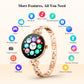Smart Watches for Women, Answer/Make Call, 1.04'' AMOLED, 24H Sleep Tracker, Fitness Tracker with Heart Rate/Blood Pressure/SpO2/Stress Monitor, 100+ Sport Modes Waterproof Smartwatch for IOS Android