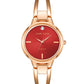 Women's Elegant Diamond Accent Watch – Stainless Steel Quartz Bracelet Watch