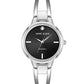 Women's Elegant Diamond Accent Watch – Stainless Steel Quartz Bracelet Watch