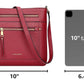 Over Earth Crossbody Bags for Women Leather Purses for Ladies with Multiple Pockets