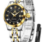OLEVS Watch Women Two Tone Watches for Women with Date Dress Womens Watches for Small Wrists Luxury Easy Read Womens Watch Waterproof Blue/Black/Gold/Silver Dial Reloj para Mujer