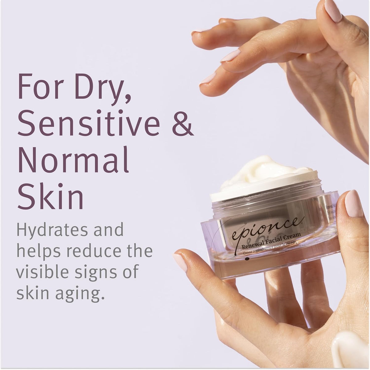 Epionce Renewal Facial Cream – Hydrating Anti-Aging Moisturizer | For Dry, Sensitive to Normal Skin | Fine Lines & Wrinkles | Dermatologist Skincare
