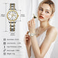 OLEVS Watch Women Two Tone Watches for Women with Date Dress Womens Watches for Small Wrists Luxury Easy Read Womens Watch Waterproof Blue/Black/Gold/Silver Dial Reloj para Mujer