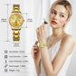 OLEVS Watch Women Two Tone Watches for Women with Date Dress Womens Watches for Small Wrists Luxury Easy Read Womens Watch Waterproof Blue/Black/Gold/Silver Dial Reloj para Mujer