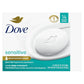 Dove Beauty Bar More Moisturizing Than Bar Soap for Softer Skin, Fragrance-Free, Hypoallergenic Beauty Bar Sensitive Skin With Gentle Cleanser 3.75 oz 14 Bars