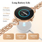 Smart Watches for Women, Answer/Make Call, 1.04'' AMOLED, 24H Sleep Tracker, Fitness Tracker with Heart Rate/Blood Pressure/SpO2/Stress Monitor, 100+ Sport Modes Waterproof Smartwatch for IOS Android