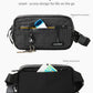 2L Sling Bag for Men & Women - Anti-Theft RFID Blocking Fanny Pack with Lockable Zippers, Water Resistant Lightweight Crossbody Bag for Travel Hiking Running Gym Walking Daily Use(Black)