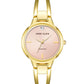 Women's Elegant Diamond Accent Watch – Stainless Steel Quartz Bracelet Watch