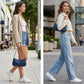 Small Shoulder Bag for Women Cute Mini Purse Trendy Vegan Leather Y2k Crescent Handbag