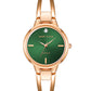 Women's Elegant Diamond Accent Watch – Stainless Steel Quartz Bracelet Watch