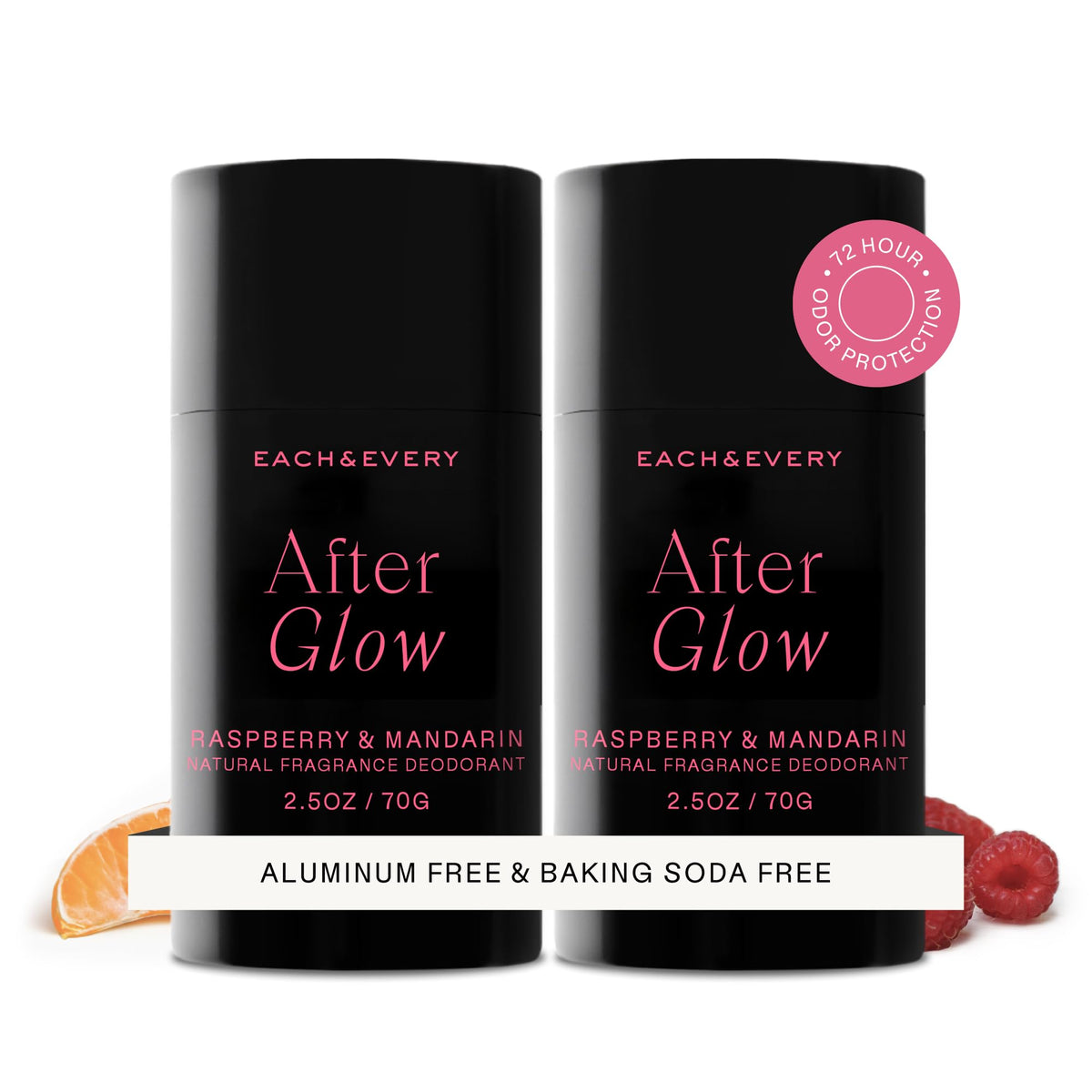 Each & Every Aluminum Free Deodorant for Women & Men – Natural Fragrance 72-Hr Odor Protection, Non-Toxic Deodorant for Sensitive Skin, EWG Verified, Baking Soda Free - Cedar & Vanilla 2 Pack, 2.5oz