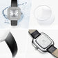 Women's Square Crystal Bezel Leather Watch