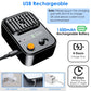 Ultrasonic Anti-Barking Device Rechargeable Auto Dog Bark Control Deterrent Box Training Device IPX4 Waterproof with 3 Frequency Max 32.8Feet Sensing