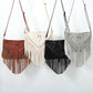 Trendy Riveted Tassel Shoulder Bag – Stylish and Practical Handbag with Tassels and Rivets