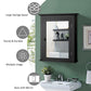 Bathroom Wall Mounted Storage Mirror Medicine Cabinet