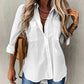 Women’s Casual Long Sleeve Shirt with Pocket