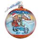 For The Pike Village Ball Glass Ornament by G. DeBrekht - Christmas Decor - 73323
