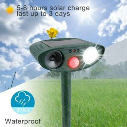Solar-powered Animal Repeller