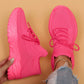 Plus Size Sports Women's Shoes Breathable Flying Woven Lazy Shoes