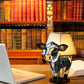 Beautiful Cow Table Lamp Bedside Table Lamp With USB Bedside Lamp For Living Room Bedroom Dormitory Bra Ornament