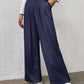 High Waist Straight Pants